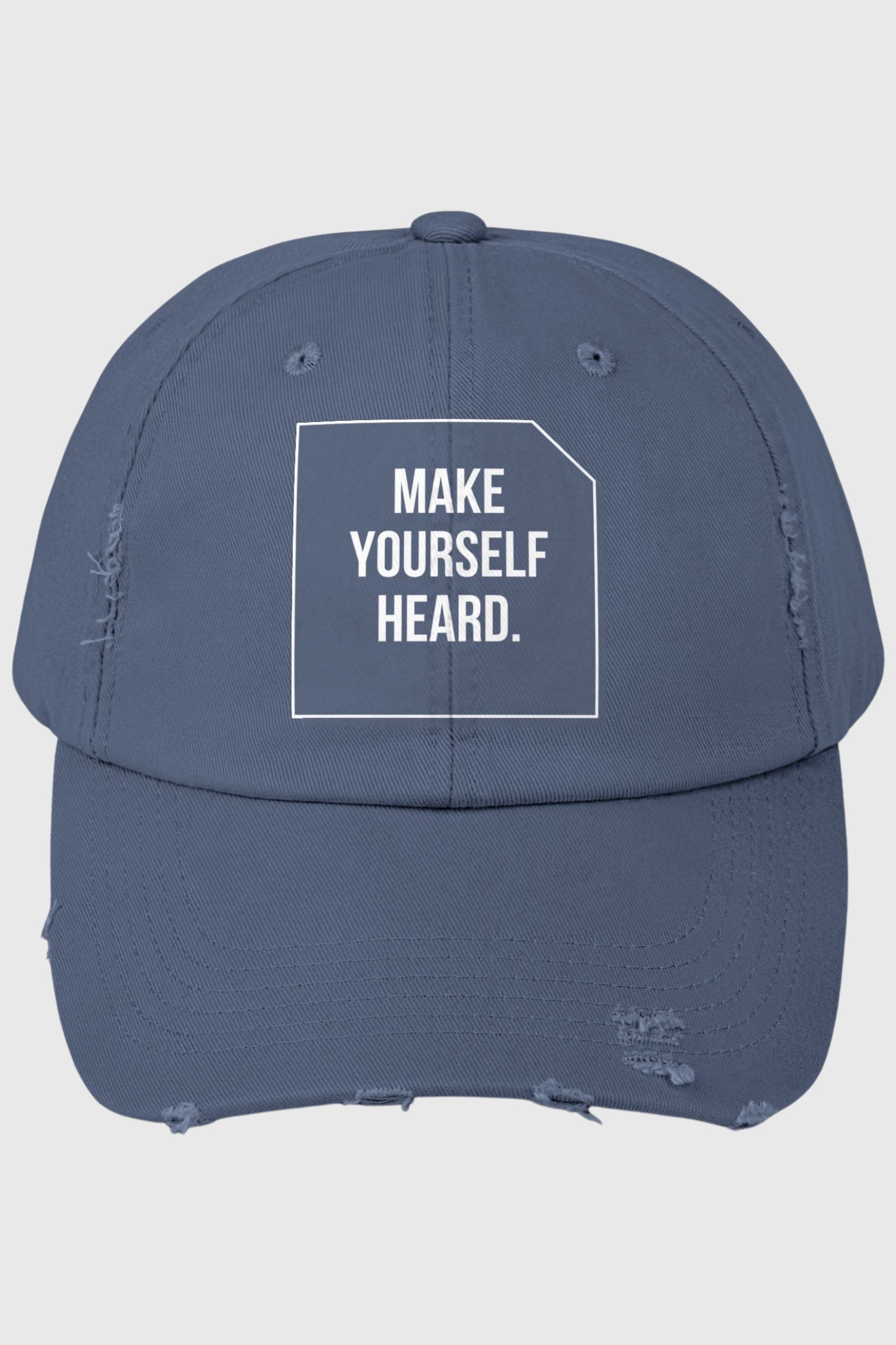 Men Make Yourself Heard Vintage Distressed Cap