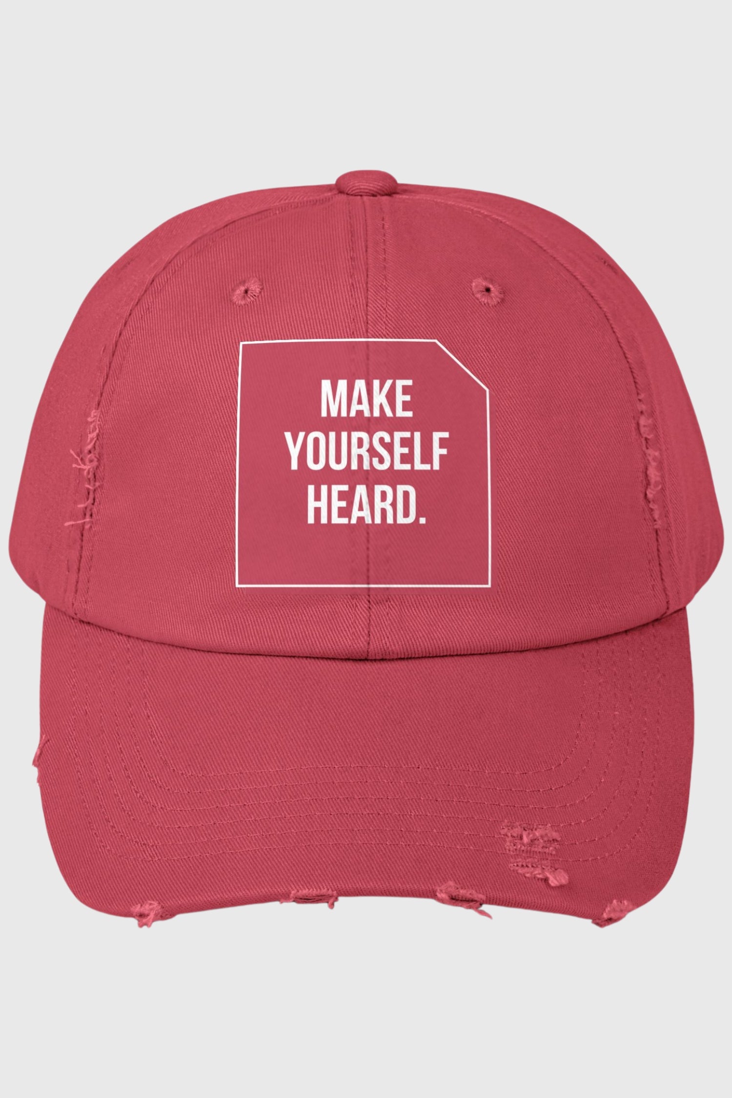 Women Make Yourself Heard Vintage Distressed Cap