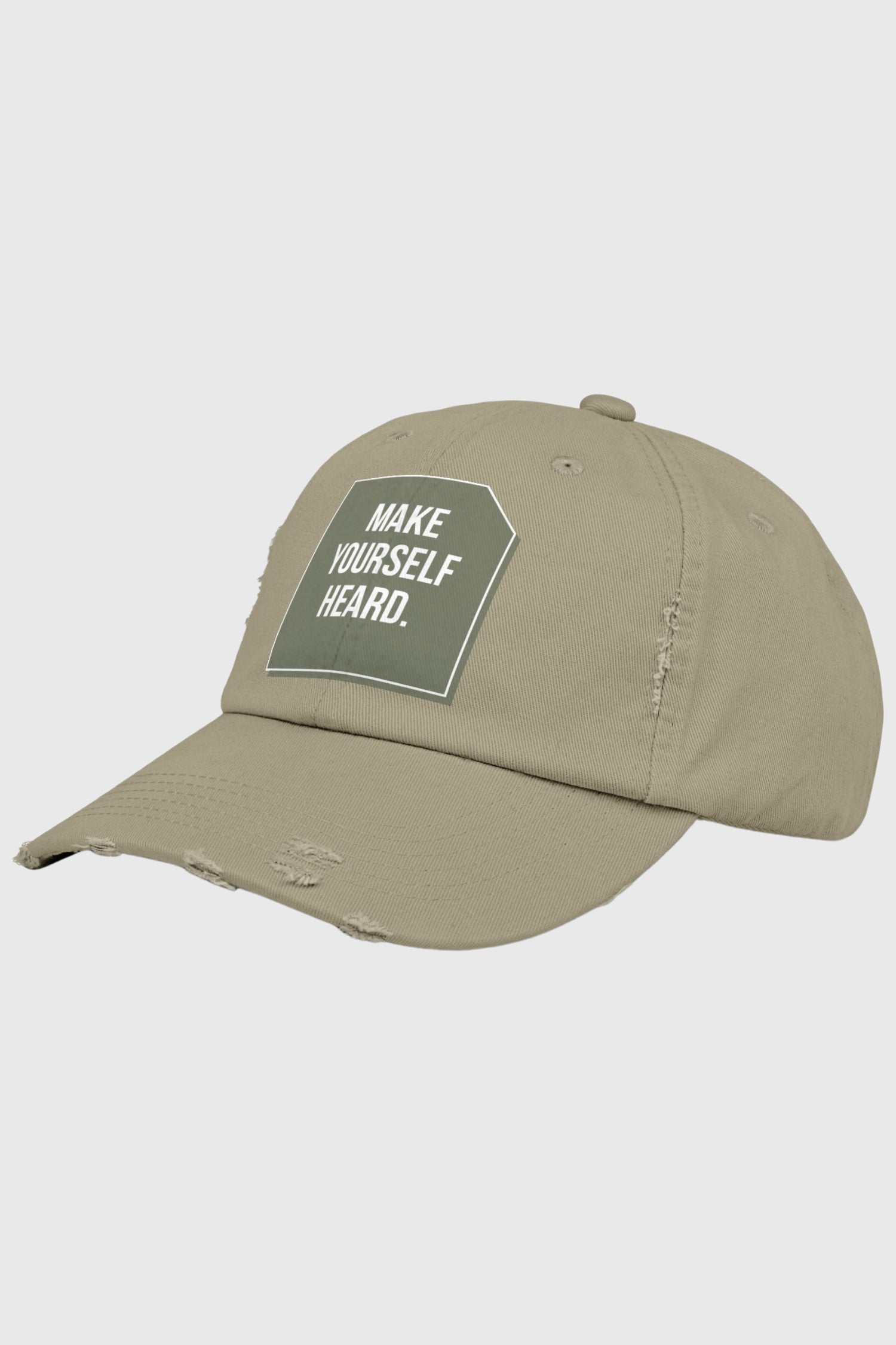 Men Make Yourself Heard Vintage Distressed Cap