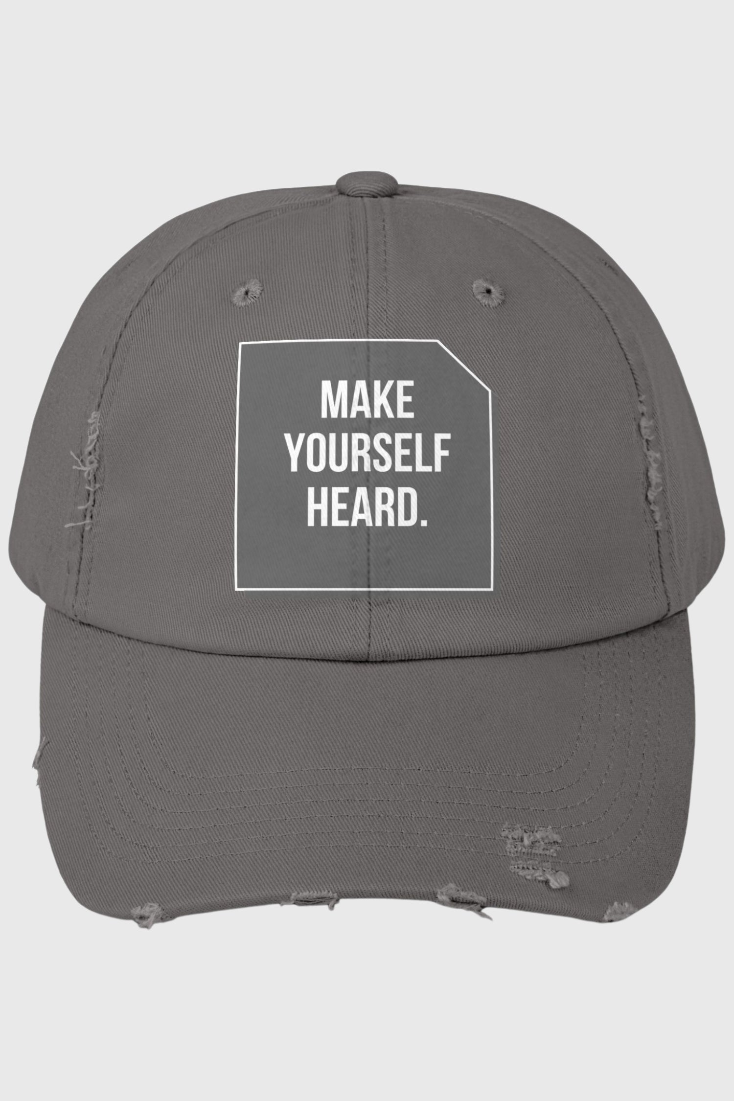 Men Make Yourself Heard Vintage Distressed Cap