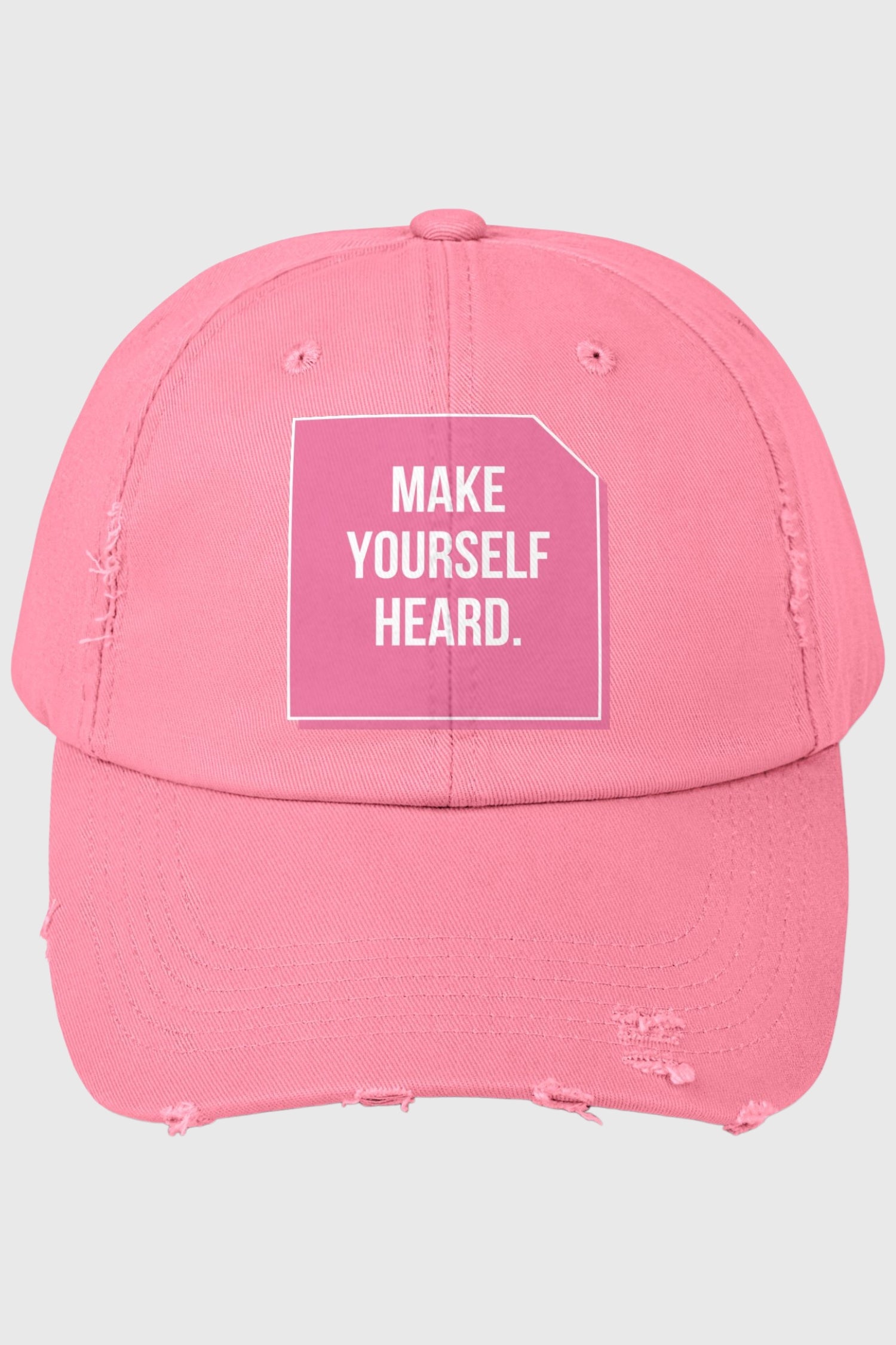 Women Make Yourself Heard Vintage Distressed Cap